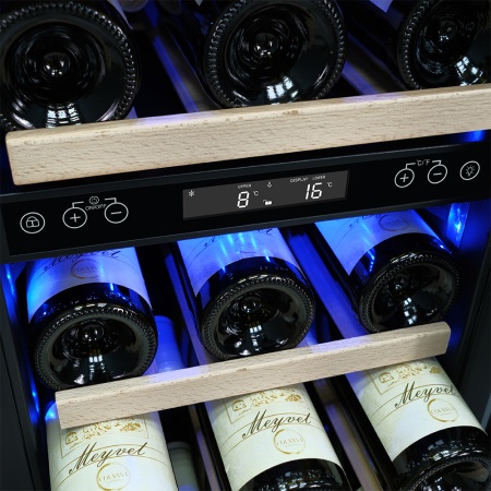 Винный шкаф Meyvel MV28-KWT2 двухзонный под столешницу